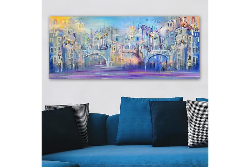 Canvasbilde YTY Buildings & Cityscapes Flerfarget - 120x50 cm - Innredning - Bilder & kunst - Lerretsbilder