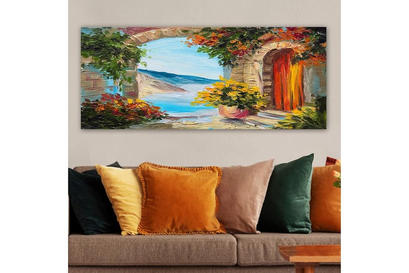 Canvasbilde YTY Buildings & Cityscapes Flerfarget - 120x50 cm - Innredning - Bilder & kunst - Lerretsbilder