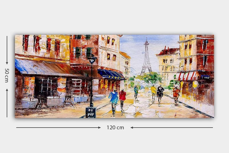 Canvasbilde YTY Buildings & Cityscapes Flerfarget - 120x50 cm - Innredning - Bilder & kunst - Lerretsbilder