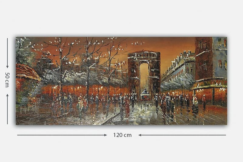 Canvasbilde YTY Cities & Countries Flerfarget - 120x50 cm - Innredning - Bilder & kunst - Lerretsbilder