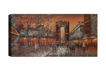 Canvasbilde YTY Cities & Countries Flerfarget - 120x50 cm - Innredning - Bilder & kunst - Lerretsbilder