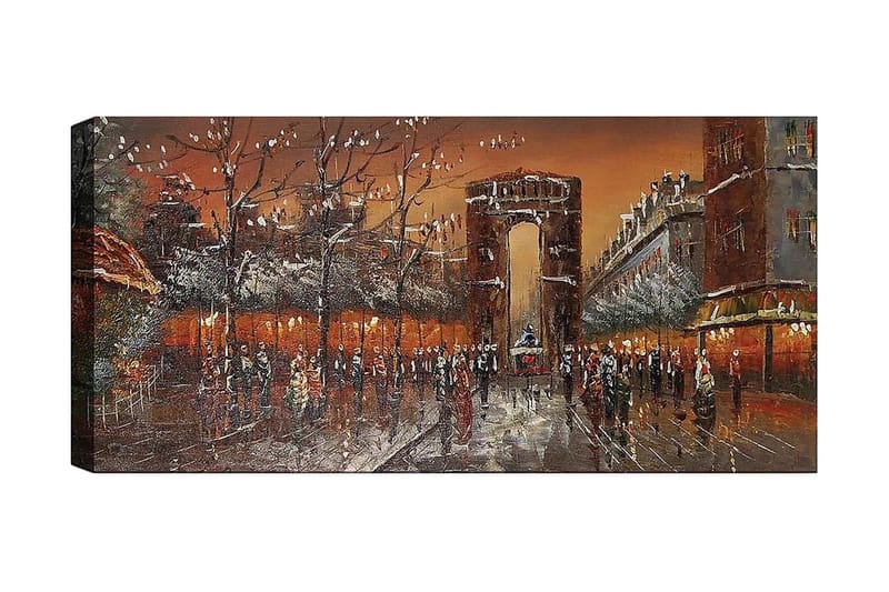 Canvasbilde YTY Cities & Countries Flerfarget - 120x50 cm - Innredning - Bilder & kunst - Lerretsbilder
