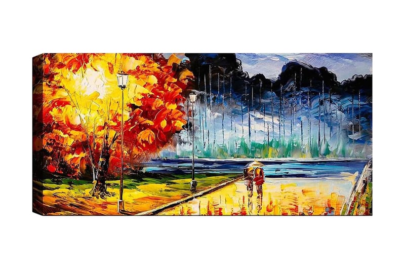 Canvasbilde YTY Cities & Countries Flerfarget - 120x50 cm - Innredning - Bilder & kunst - Lerretsbilder