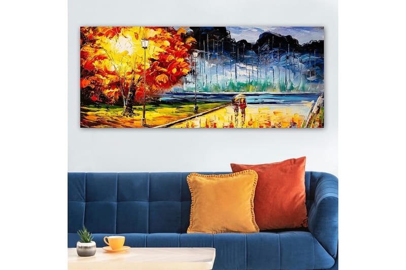 Canvasbilde YTY Cities & Countries Flerfarget - 120x50 cm - Innredning - Bilder & kunst - Lerretsbilder