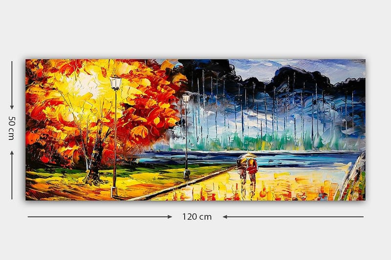 Canvasbilde YTY Cities & Countries Flerfarget - 120x50 cm - Innredning - Bilder & kunst - Lerretsbilder