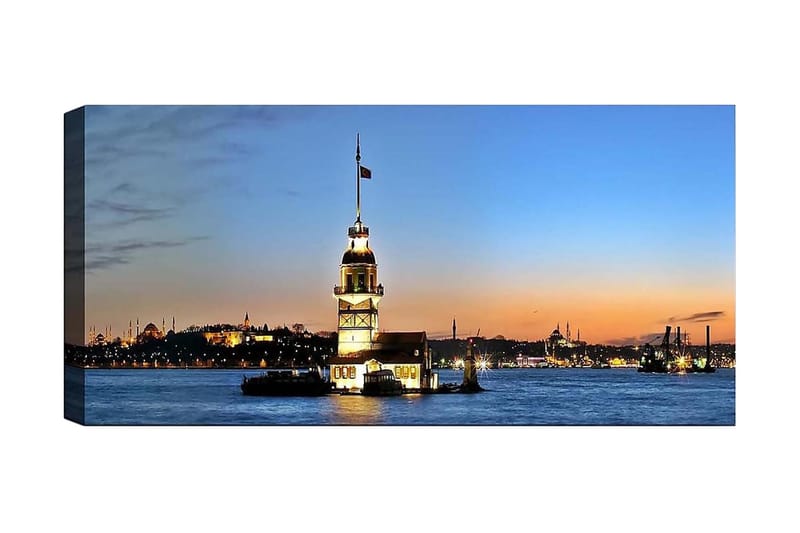 Canvasbilde YTY Cities & Countries Flerfarget - 120x50 cm - Innredning - Bilder & kunst - Lerretsbilder