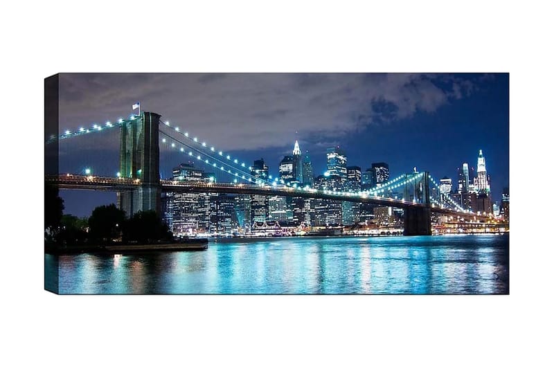 Canvasbilde YTY Cities & Countries Flerfarget - 120x50 cm - Innredning - Bilder & kunst - Lerretsbilder