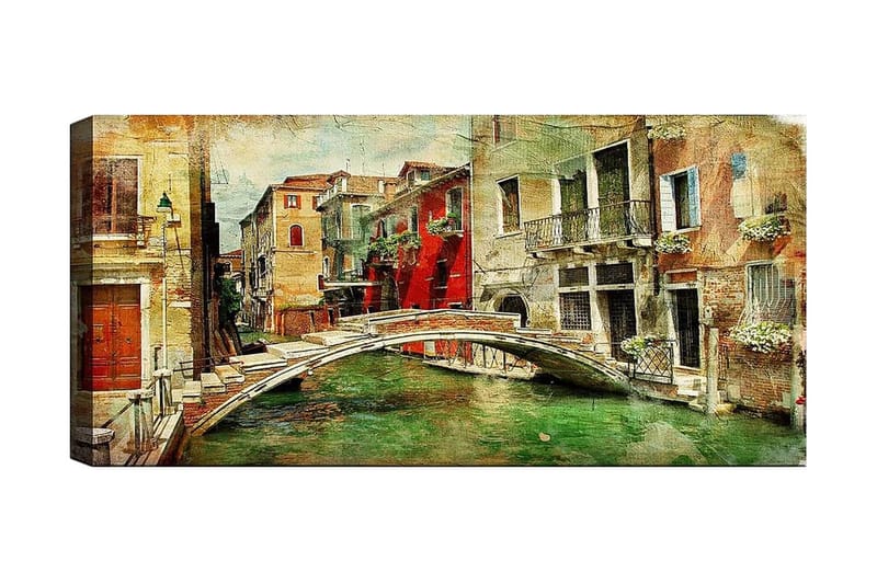 Canvasbilde YTY Cities & Countries Flerfarget - 120x50 cm - Innredning - Bilder & kunst - Lerretsbilder