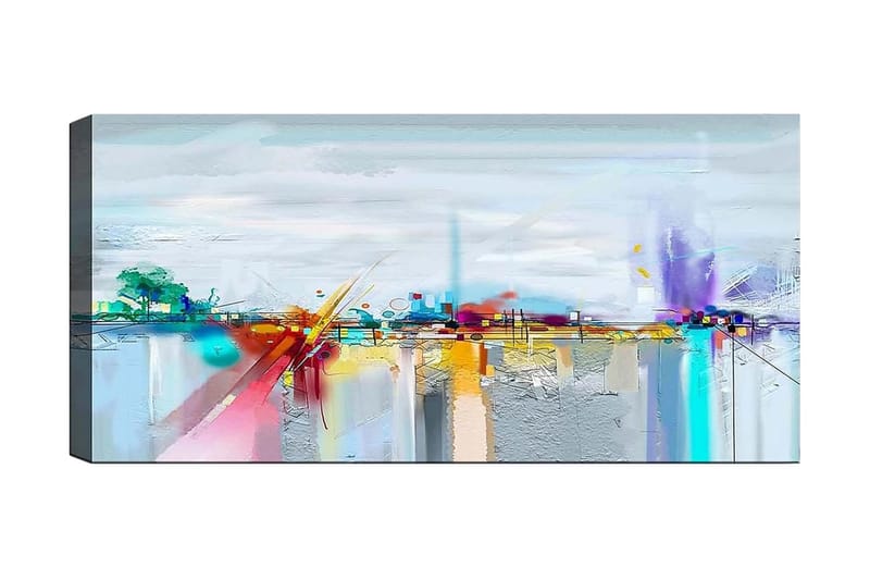 Canvasbilde YTY Cities & Countries Flerfarget - 120x50 cm - Innredning - Bilder & kunst - Lerretsbilder