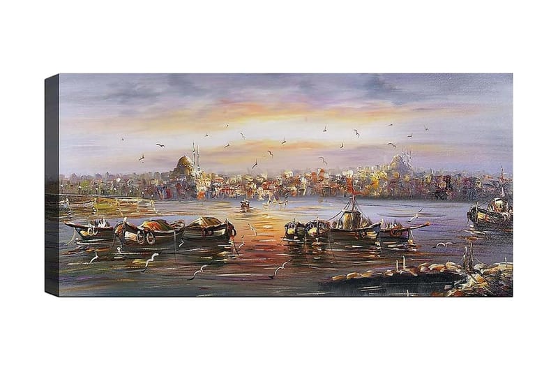 Canvasbilde YTY Cities & Countries Flerfarget - 120x50 cm - Innredning - Bilder & kunst - Lerretsbilder