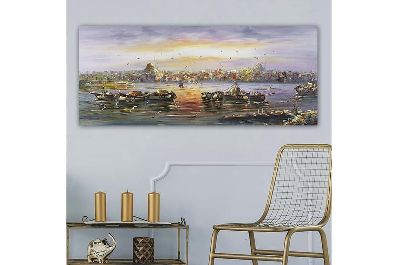 Canvasbilde YTY Cities & Countries Flerfarget - 120x50 cm - Innredning - Bilder & kunst - Lerretsbilder