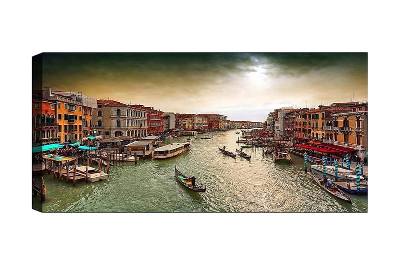 Canvasbilde YTY Cities & Countries Flerfarget - 120x50 cm - Innredning - Bilder & kunst - Lerretsbilder