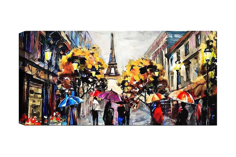 Canvasbilde YTY Cities & Countries Flerfarget - 120x50 cm - Innredning - Bilder & kunst - Lerretsbilder