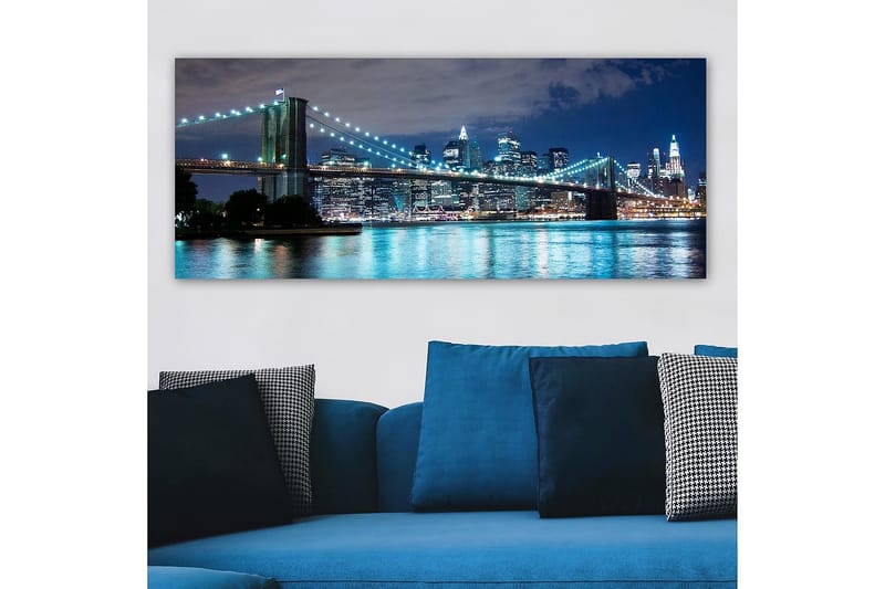 Canvasbilde YTY Cities & Countries Flerfarget - 120x50 cm - Innredning - Bilder & kunst - Lerretsbilder