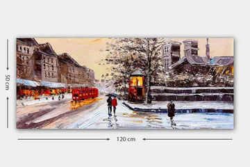 Canvasbilde YTY Cities & Countries Flerfarget - 120x50 cm - Innredning - Bilder & kunst - Lerretsbilder