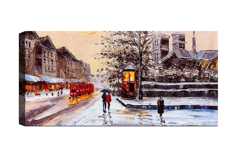 Canvasbilde YTY Cities & Countries Flerfarget - 120x50 cm - Innredning - Bilder & kunst - Lerretsbilder