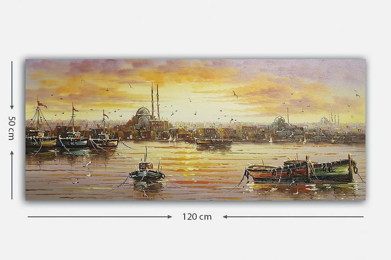 Canvasbilde YTY Cities & Countries Flerfarget - 120x50 cm - Innredning - Bilder & kunst - Lerretsbilder