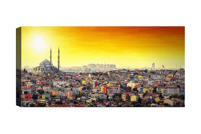 Canvasbilde YTY Cities & Countries Flerfarget, 120x50 cm