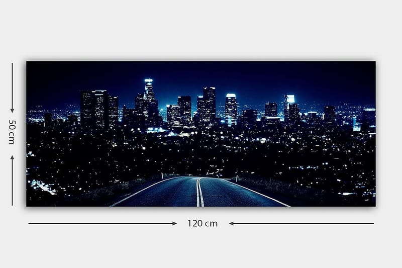 Canvasbilde YTY Cities & Countries Flerfarget - 120x50 cm - Innredning - Bilder & kunst - Lerretsbilder