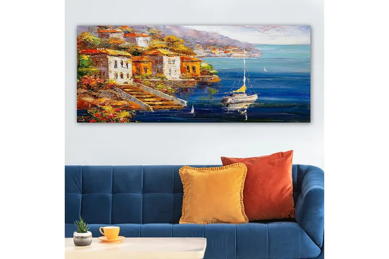 Canvasbilde YTY Cities & Countries Flerfarget - 120x50 cm - Innredning - Bilder & kunst - Lerretsbilder