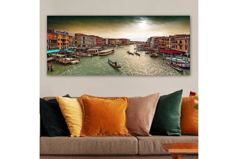Canvasbilde YTY Cities & Countries Flerfarget - 120x50 cm - Innredning - Bilder & kunst - Lerretsbilder