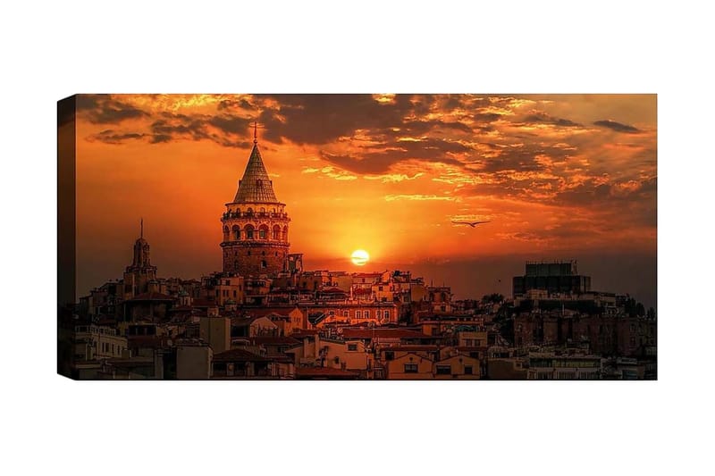 Canvasbilde YTY Cities & Countries Flerfarget, 120x50 cm