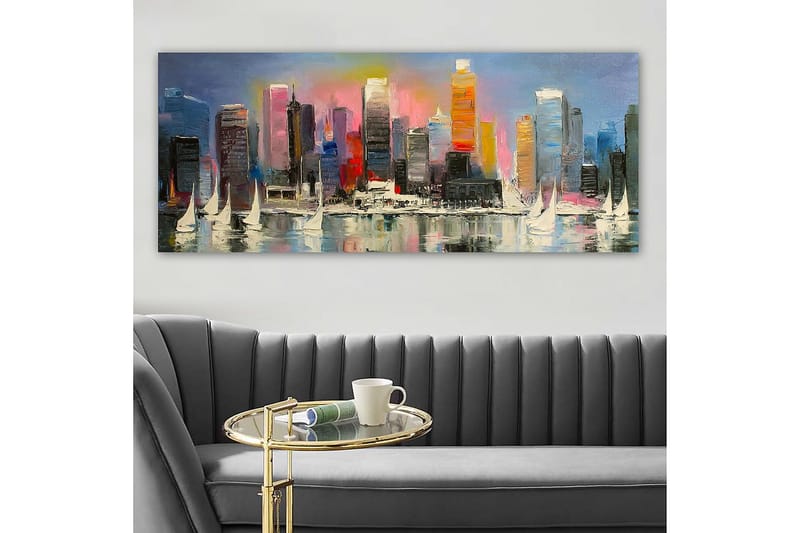 Canvasbilde YTY Cities & Countries Flerfarget - 120x50 cm - Innredning - Bilder & kunst - Lerretsbilder