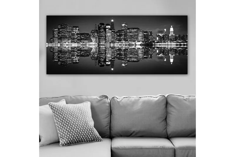 Canvasbilde YTY Cities & Countries Flerfarget - 120x50 cm - Innredning - Bilder & kunst - Lerretsbilder