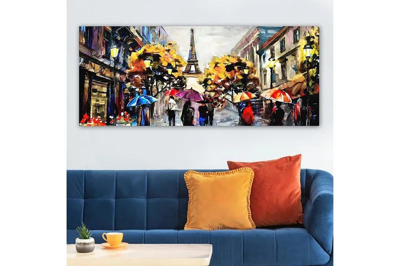 Canvasbilde YTY Cities & Countries Flerfarget - 120x50 cm - Innredning - Bilder & kunst - Lerretsbilder