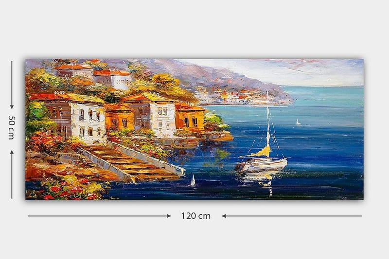 Canvasbilde YTY Cities & Countries Flerfarget - 120x50 cm - Innredning - Bilder & kunst - Lerretsbilder