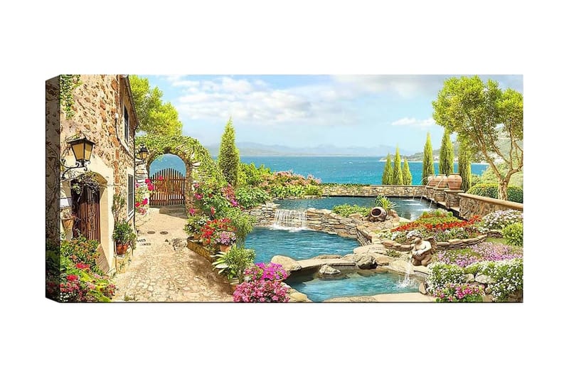 Canvasbilde YTY Cities & Countries Flerfarget, 120x50 cm