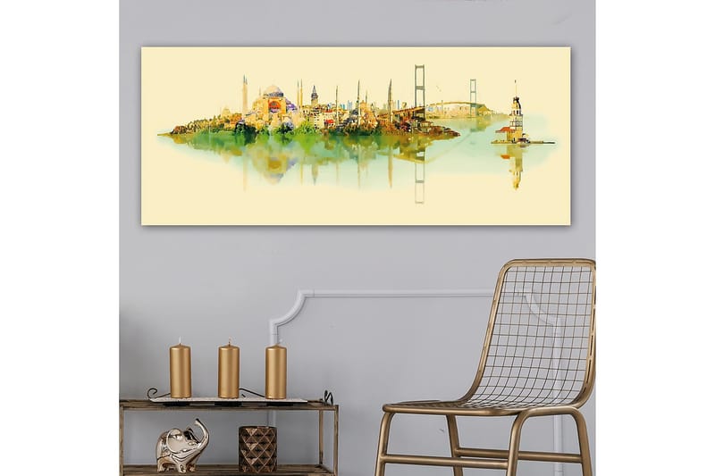 Canvasbilde YTY Cities & Countries Flerfarget - 120x50 cm - Innredning - Bilder & kunst - Lerretsbilder
