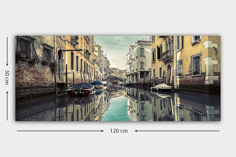 Canvasbilde YTY Cities & Countries Flerfarget - 120x50 cm - Innredning - Bilder & kunst - Lerretsbilder