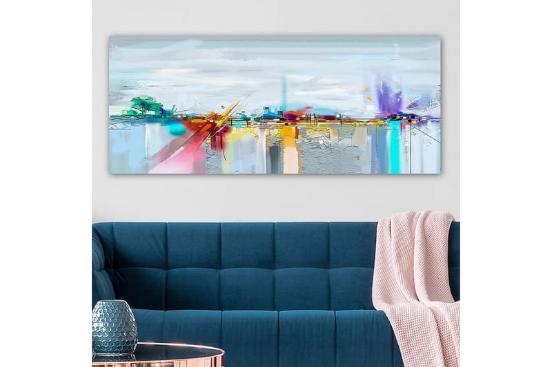Canvasbilde YTY Cities & Countries Flerfarget - 120x50 cm - Innredning - Bilder & kunst - Lerretsbilder