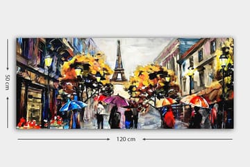 Canvasbilde YTY Cities & Countries Flerfarget - 120x50 cm - Innredning - Bilder & kunst - Lerretsbilder