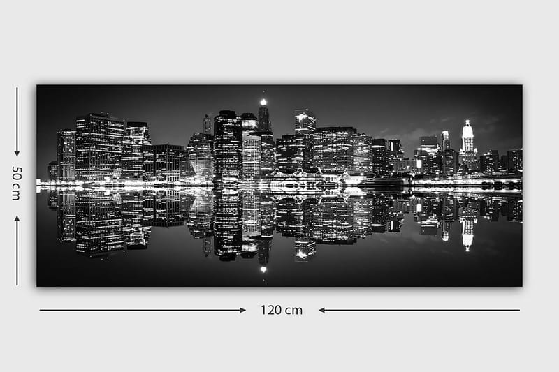Canvasbilde YTY Cities & Countries Flerfarget - 120x50 cm - Innredning - Bilder & kunst - Lerretsbilder