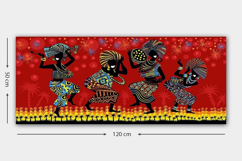 Canvasbilde YTY Culture Flerfarget - 120x50 cm - Innredning - Bilder & kunst - Lerretsbilder