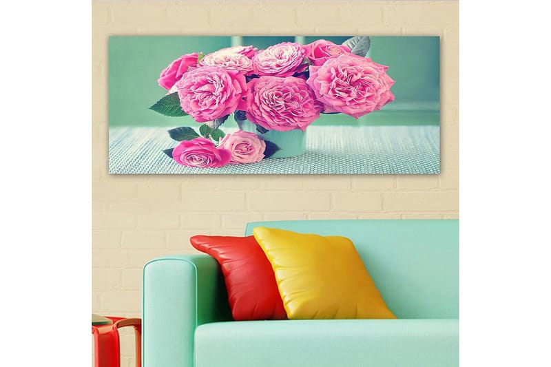 Canvasbilde YTY Floral & Botanical Flerfarget - 120x50 cm - Innredning - Bilder & kunst - Lerretsbilder