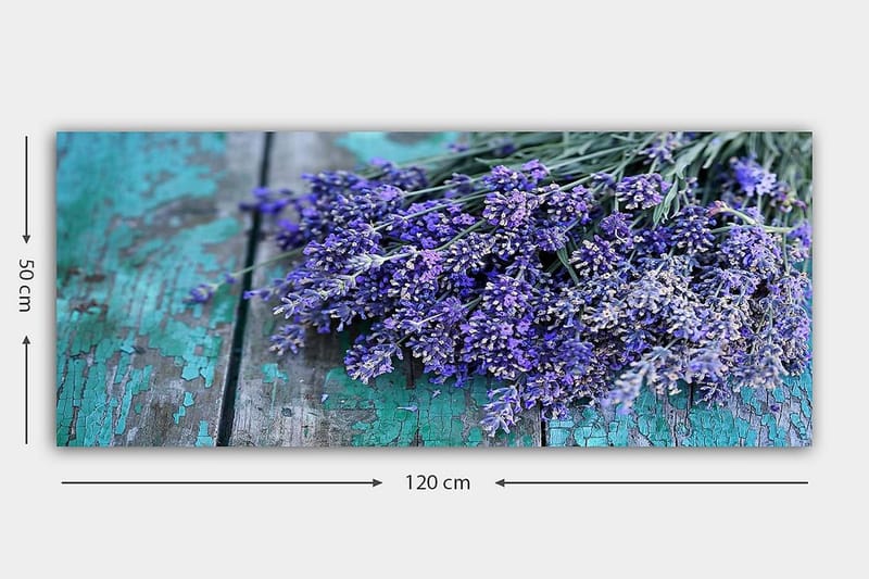 Canvasbilde YTY Floral & Botanical Flerfarget - 120x50 cm - Innredning - Bilder & kunst - Lerretsbilder