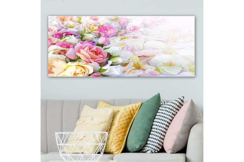 Canvasbilde YTY Floral & Botanical Flerfarget - 120x50 cm - Innredning - Bilder & kunst - Lerretsbilder