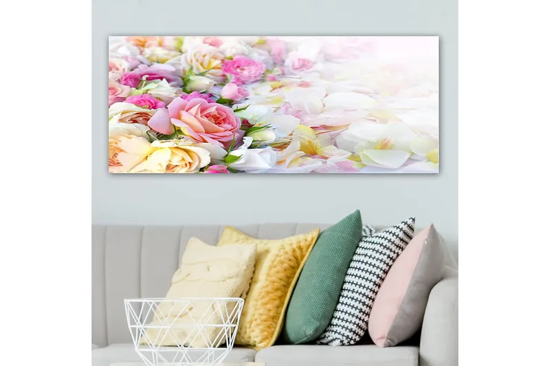 Canvasbilde YTY Floral & Botanical Flerfarget - 120x50 cm - Innredning - Bilder & kunst - Lerretsbilder