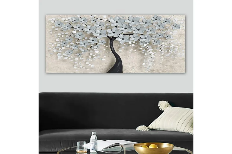 Canvasbilde YTY Floral & Botanical Flerfarget - 120x50 cm - Innredning - Bilder & kunst - Lerretsbilder