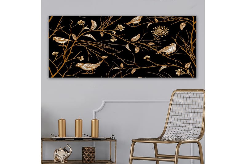 Canvasbilde YTY Floral & Botanical Flerfarget - 120x50 cm - Innredning - Bilder & kunst - Lerretsbilder