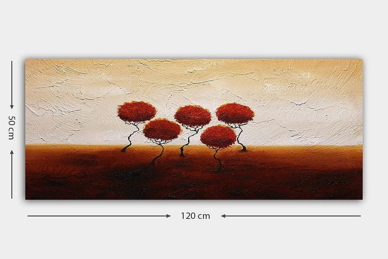 Canvasbilde YTY Floral & Botanical Flerfarget - 120x50 cm - Innredning - Bilder & kunst - Lerretsbilder