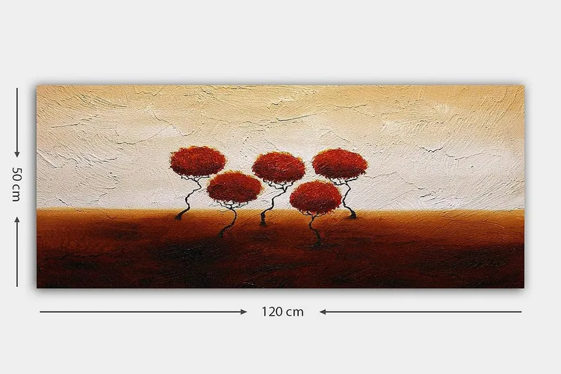 Canvasbilde YTY Floral & Botanical Flerfarget - 120x50 cm - Innredning - Bilder & kunst - Lerretsbilder