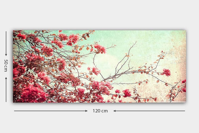 Canvasbilde YTY Floral & Botanical Flerfarget - 120x50 cm - Innredning - Bilder & kunst - Lerretsbilder