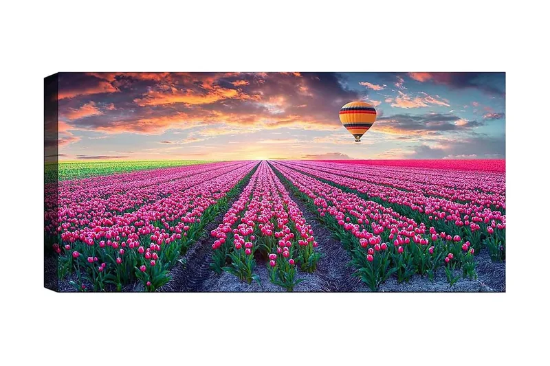 Canvasbilde YTY Floral & Botanical Flerfarget - 120x50 cm - Innredning - Bilder & kunst - Lerretsbilder