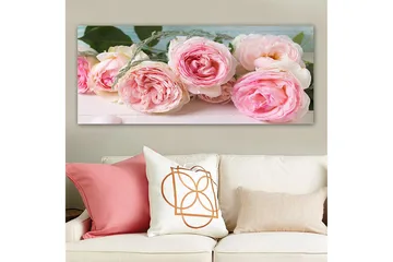 Canvasbilde YTY Floral & Botanical Flerfarget - 120x50 cm - Innredning - Bilder & kunst - Lerretsbilder
