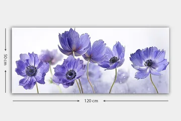 Canvasbilde YTY Floral & Botanical Flerfarget - 120x50 cm - Innredning - Bilder & kunst - Lerretsbilder