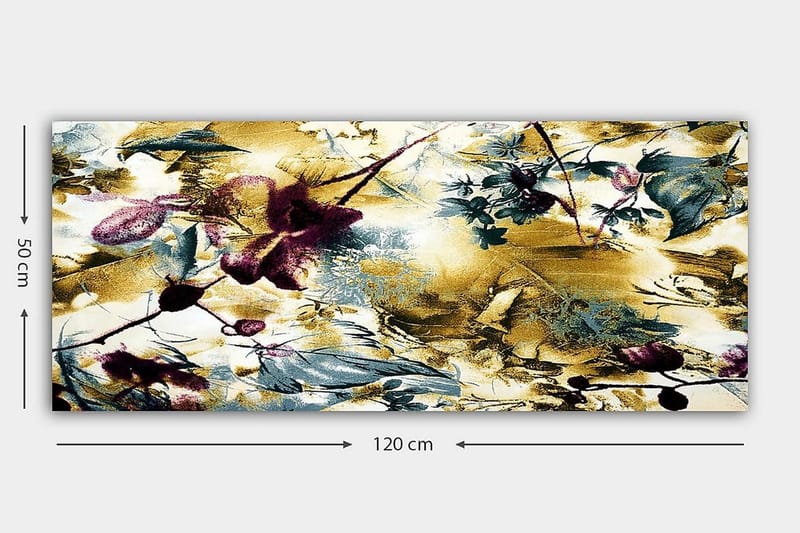 Canvasbilde YTY Floral & Botanical Flerfarget - 120x50 cm - Innredning - Bilder & kunst - Lerretsbilder